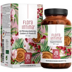 Naturtreu FloraIntima Komplex brusinek, vitamínu B3 a laktobacilů pro ženy, 60 kapslí