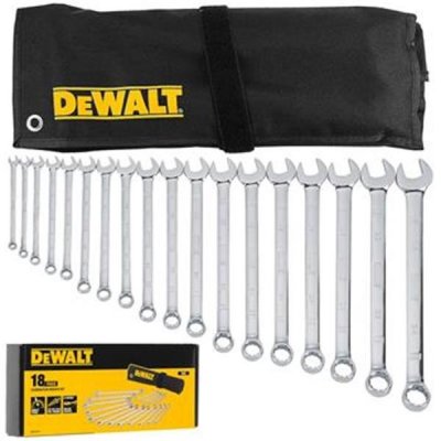 DeWalt sada očkoplochých klíčů 10-19mm, 10-dílná, vyhnutí 15° DWMT19227-1 – Zboží Mobilmania