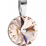 Pavona Stříbrný přívěsek s krystaly Swarovski hnědý kulatý-rivoli 34112.3 – Hledejceny.cz