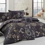 Matějovský povlečení Gold bavlněný satén šedý 140x200 70x90 – Zboží Dáma