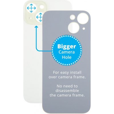 Kryt Apple iPhone 15 Sklo Zadního Housingu se Zvětšeným Otvorem na Kameru žlutý – Hledejceny.cz