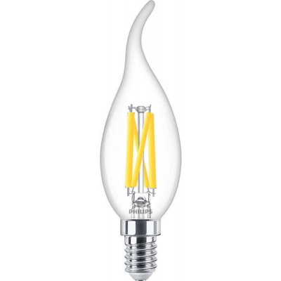 Philips Svíčková LED žárovka MASTER Value DT 3.4-40W E14 927 BA35 CL G – Hledejceny.cz