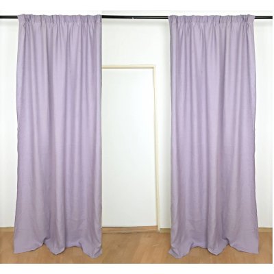 Snový svět Lněný závěs fialový Lila - 150 cm – Zboží Dáma