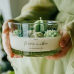 SOJKA Botanika Květinová svíčka s kaktusy 400 g – Zboží Dáma