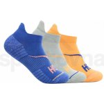 Hoka No-Show Run Sock 3-Pack U modrá/šedá/oranžová – Zboží Mobilmania