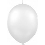 PartyDeco Balónky spojovací bílé 30 cm 100 ks
