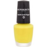 Dermacol Neon neonový lak na nehty odstín 43 Neon Gold Digger 5 ml – Zboží Dáma