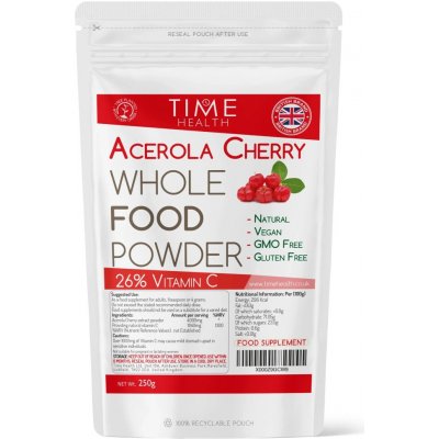 Time Health Acerola prášek 26% Vitamínu C 250 g – Hledejceny.cz