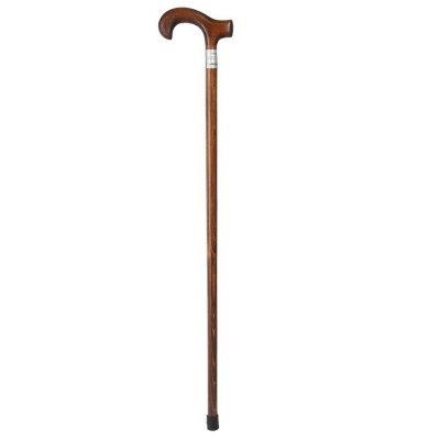 Handicap dřevěná hůl se zahnutou rukojetí 95 cm