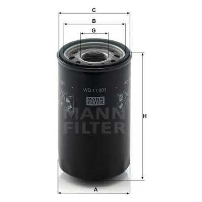 MANN FILTER Filtr hydrauliky WD 11 001 – Hledejceny.cz
