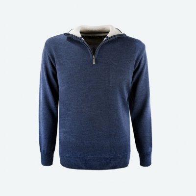 Kama pánský pletený svetr Merino 4105 tmavě modrá – Sleviste.cz