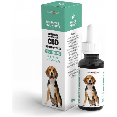 CBD olej pro střední psy 10% 10 ml – Hledejceny.cz