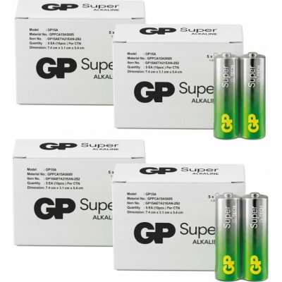GP Extra Alkaline AA 40 ks 1013200401 – Hledejceny.cz