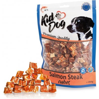KIDDOG lososový steak v kostce 250 g – Zboží Dáma