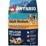 Ontario Adult Medium 7 Fish & Rice 2,25 kg – Hledejceny.cz