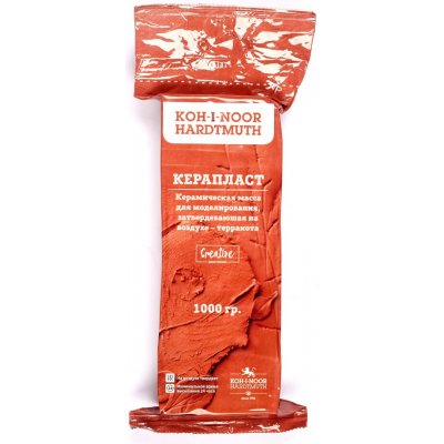 Koh-i-Noor Modelovací hmota KERAPLAST hnědá 1000g – Zboží Mobilmania