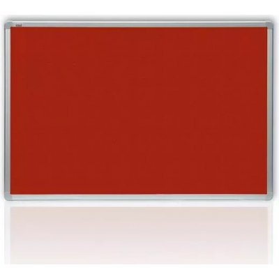 2x3 Filcová červená tabule v hliníkovém rámu 150x120 cm – Zboží Živě