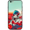 Pouzdro a kryt na mobilní telefon Apple Pouzdro Mobiwear Glossy Apple iPhone 6S - G001G Astronautka v květech