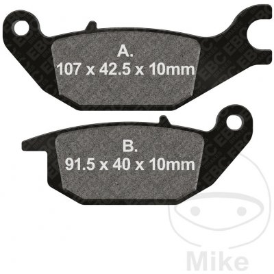EBC brzdové destičky Standard Scooter EBC YAMAHA MW 125 TRICITY 14-16, MW 125 A TRICITY ABS 15-16 – Hledejceny.cz