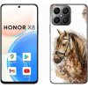 Pouzdro a kryt na mobilní telefon Honor mmCase Gelové Honor X8 4G - hnědý kreslený kůň