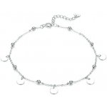 P&J Jewellery Stříbrný náramek na nohu visačky s kuličkami FSB9 – Sleviste.cz