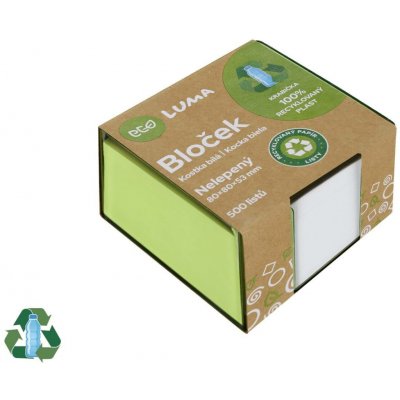 LUMA Bloček kostka bílá 80 x 80 x 53 mm – Hledejceny.cz