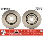 Brzdový kotouč TRW DF4749S