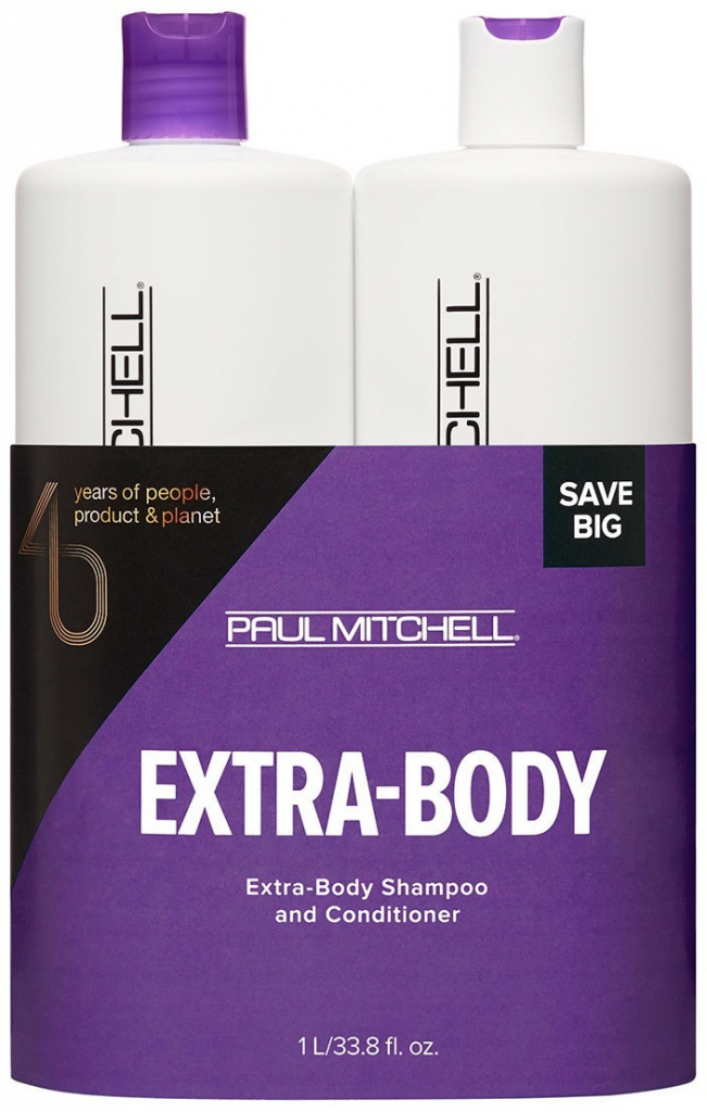 Paul Mitchell Extra-Body Save objemový šampon 1000 ml + kondicionér 1000 ml