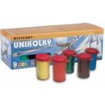 Teddies Unikolky modelářské barvy sada 9 barev + matný lak zdarma v krabičce – Zboží Mobilmania