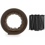 Obruba záhonů, hnědá 10 m x 40 mm EASY BORDER BRADAS, Hnědá, 10 m – Hledejceny.cz