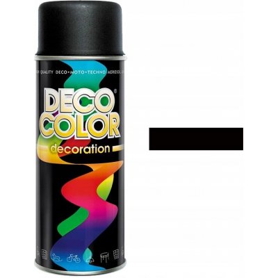 DecoColor 400 ml Barva ve spreji matt, RAL 9005 DECO černá – HobbyKompas.cz