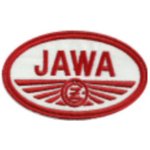 Nášivka JAWA - bílá – Zboží Mobilmania