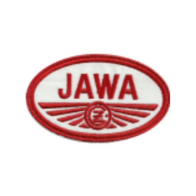 Nášivka JAWA - bílá – Zboží Mobilmania