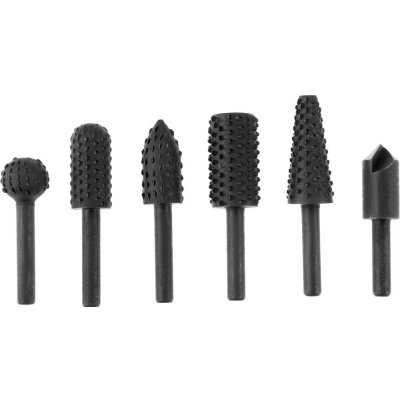 EXTOL PREMIUM 8803701 rašple rotační do dřeva, sada 6ks – Zboží Dáma