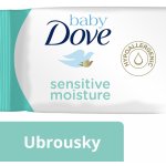 Baby Dove Sensitive Moisture vlhčené ubrousky pro děti 50 ks
