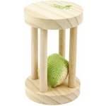 Earthy Paws hračka jutový míček v dřevěné kleci 7x12cm pro kočky – Zboží Dáma
