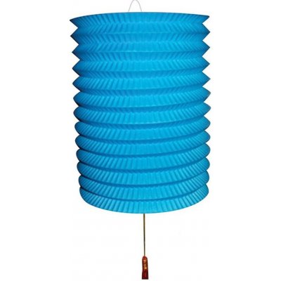 Lampion papírový 28 cm, modrý – Sleviste.cz