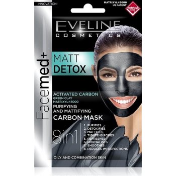 Eveline Cosmetics FaceMed Matt Detox maska 8v1 2x5 ml od 28 Kč - Heureka.cz