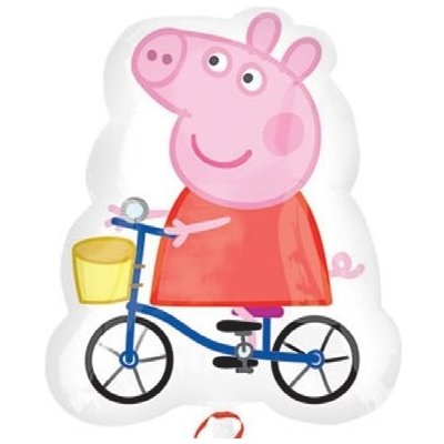 BALÓNEK FÓLIOVÝ Prasátko Peppa "Papina" na kole – Zboží Mobilmania