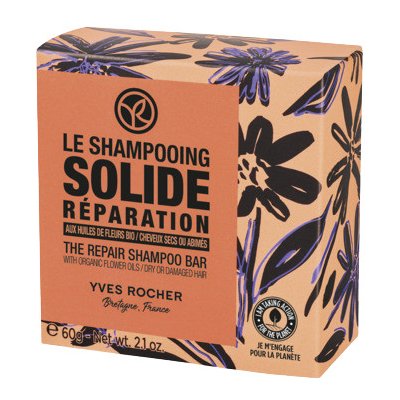 Yves Rocher Green Heroes tuhý šampon pro suché vlasy 60 g