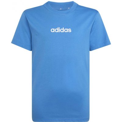 adidas LINEAR TEE 160 J Modrá Bílá – Hledejceny.cz