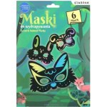 STARPAK Masky k vyškrabání Zvířátka 6ks – Zboží Dáma