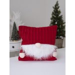 MKLuzkoviny.cz Pletený vánoční Červený skřítek 40 x 40 cm – Zboží Dáma