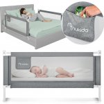 Bezpečnostní zábrana na postel se zámkem 180 cm Nukido NK-227 šedá – Zboží Mobilmania