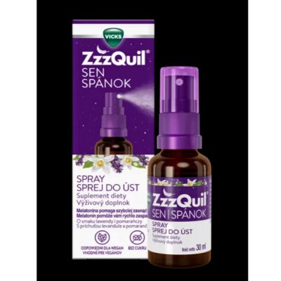 ZZZQuil spánok sprej do úst s melatoninem 1 mg 30 ml – Hledejceny.cz