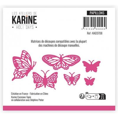 Les atelieres de Karine vyřezávací šablony motýlci – Hledejceny.cz