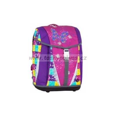 Bagmaster Polo 7 A školní batoh aktovka barevný motýl – Zboží Mobilmania