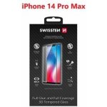 SWISSTEN ULTRA DURABLE 3D FULL GLUE GLASS APPLE IPHONE 14 PRO MAX ČERNÉ 8595217480285 – Zboží Živě