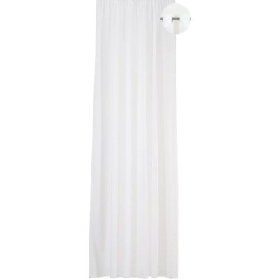 Záclona Voile těžko vznítitelná Uni bílá 400x245 cm – Hledejceny.cz