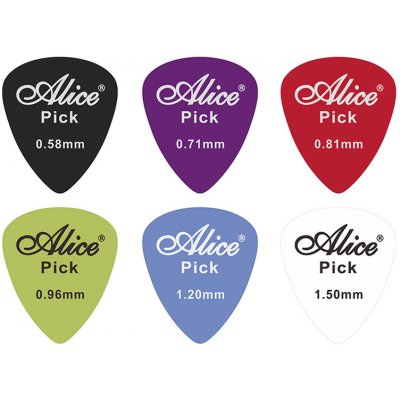 Alice pick - trsátka 0,71 mm (různé barvy) Barva: Bílá – Zboží Mobilmania